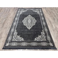 Иранский ковер Arti 8092 Черный-бежевый